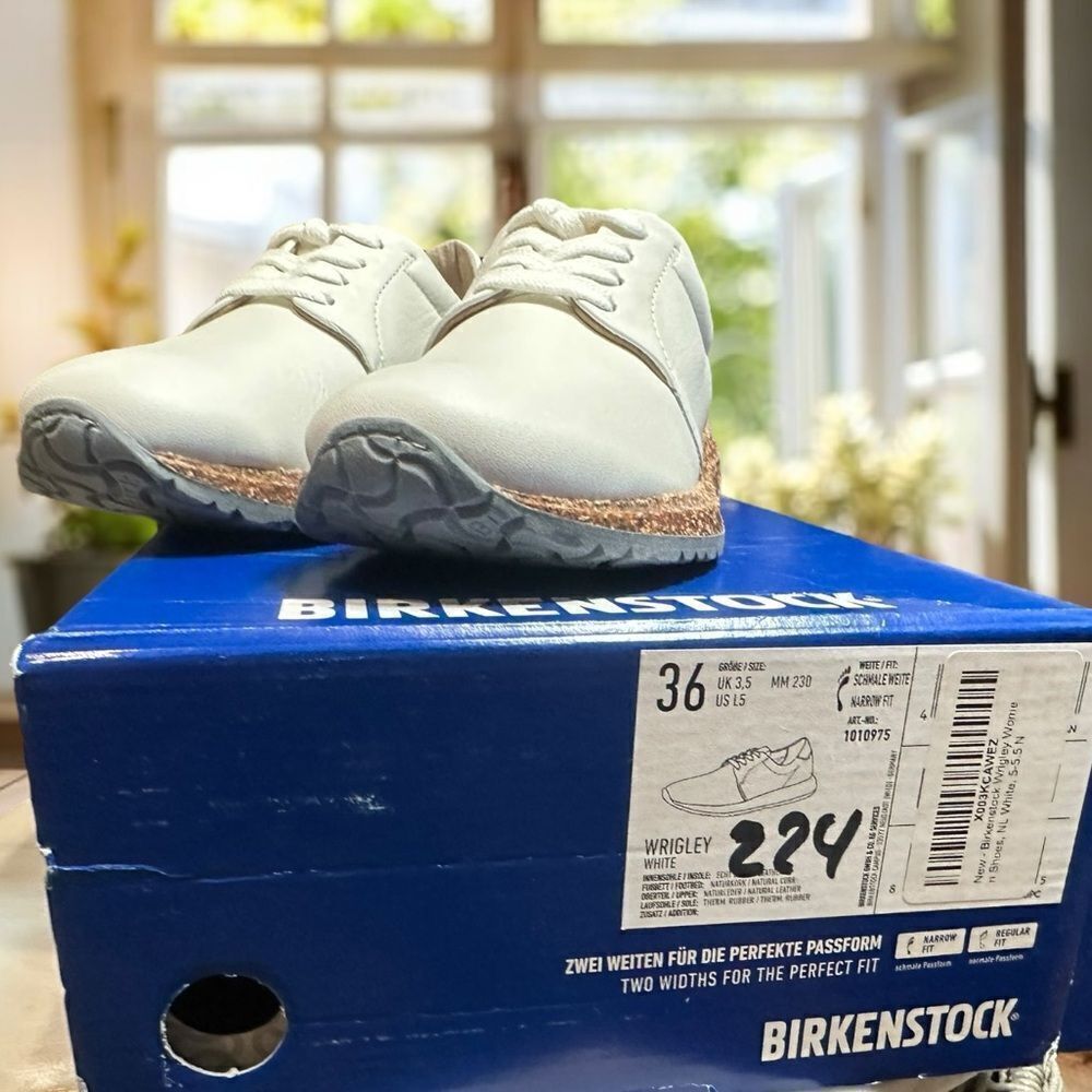 BIRKENSTOCK Wrigley Leather Sneaker Lace Up Unisex Shoes Size EU 36 - Picture 12 of 15